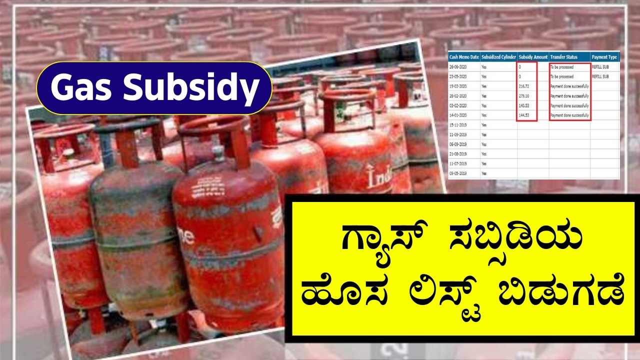 Gas Subsidy List