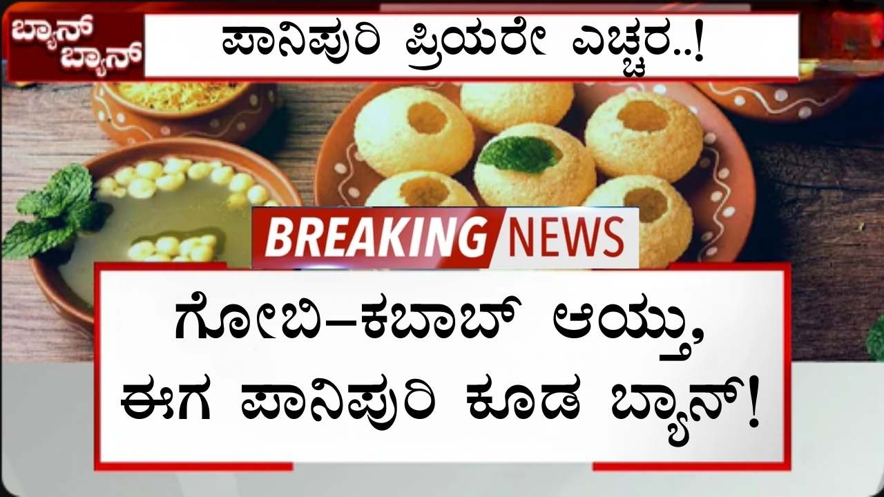 panipuri ban in karnataka