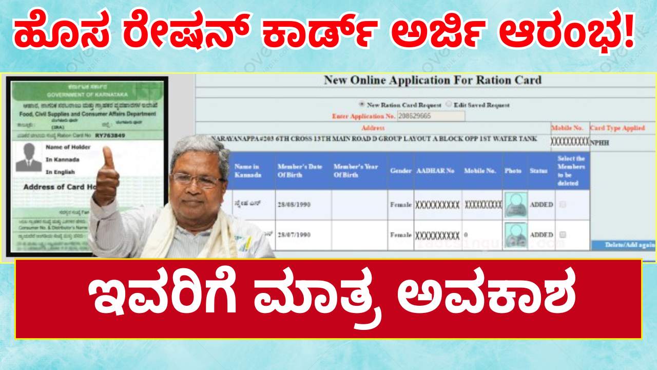 Apllication For New Ration Card