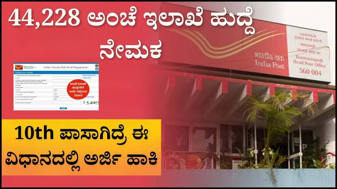 India Post PostMaster Application